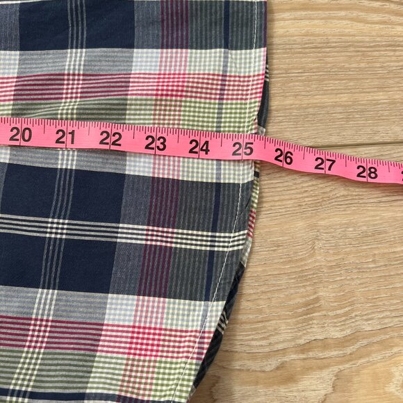 🌈 Tommy Hilfiger Blue Pink & Green Plaid/Stripe Cotton Button-Down Versatile XL - Picture 7 of 10